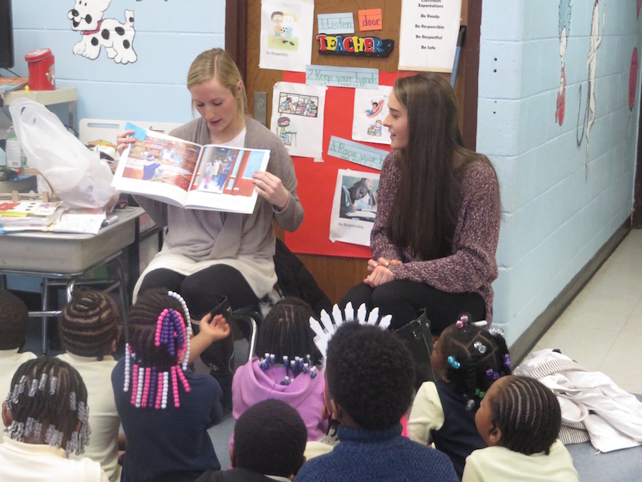 Volunteers Reading With Guilford Students
